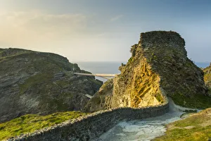Tintagel castle, Tintagel, Cornwall, England, UK