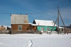 Desolation Prints: Tipical Russian village, Irkutsk region, Siberia, Russia