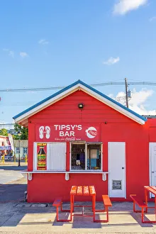 Barbados Prints: Tipsys Bar, Oistins, Barbados, Caribbean