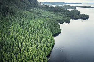 Tofino, harbour and clayoquot sound landscape. Vancouver Island, British Columbia, Canada