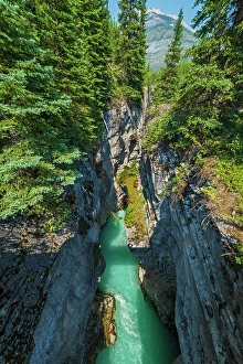 Pacific Coast Prints: Tokumm Creek cuts through the limetone rock of Marble Canyon