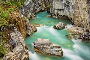 Watercourse Prints: Tokumn Creek in Marble Canyon, Kootenay National Park, Alberta, Canada