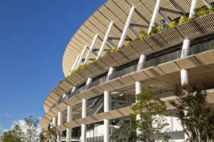Tokyo New National Stadium (Olympic Stadium), Kasumigaoka, Tokyo, Kanto, Japan