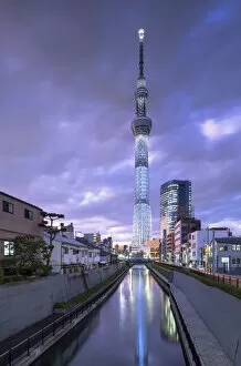 Images Dated 14th February 2020: Tokyo Skytree at dusk, Tokyo, Japan