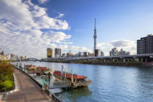Kanto Prints: Tokyo Skytree and Sumida River, Tokyo, Japan