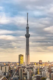 Tokyo Skytree at sunset, Sumida, Tokyo, Kanto region, Japan