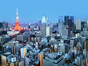 World Prints: Tokyo Tower, Minato, Tokyo, Kanto, Japan