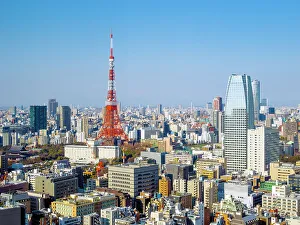 World Prints: Tokyo Tower, Minato, Tokyo, Kanto, Japan