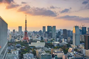 Communication Prints: Tokyo Tower, Minato, Tokyo, Kanto region, Japan