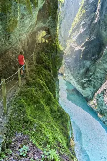 Tolmin gorges, Goriska Region, Soca valley, Triglav National Park, Slovenia