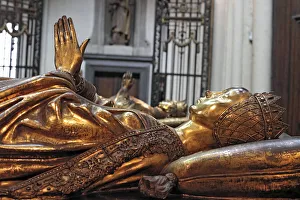 Belgium Prints: Tomb of duchess Mary of Burgundy, Church of Our Lady, Bruges, Belgium