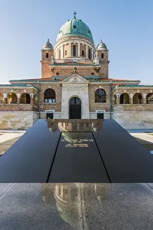 Tomb of Franjo Tudjman, the first Croatian president at Mirogoj Cemetery, Zagreb, Croatia