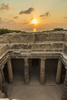 Paphos Prints: The Tombs of the Kings, UNESCO World Heritage Site, Pahos Archaelogical Park, Paphos