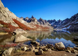 Rio Negro Prints: Toncek Lagoon and Cerro Catedral, Nahuel Huapi National Park, Rio Negro Province