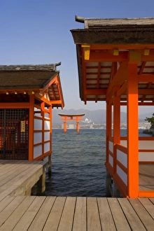 Torii Gate Prints: Torii gate, Miyajima (Itsuku-shima), Hiroshima, Honshu, Japan