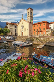 Piers Prints: Torno village, lake Como, Como province, Lombardy, Italy