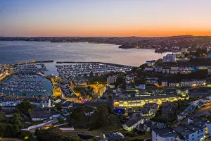 Torquay town and marina, Torbay, Devon, England