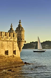 Artistic Gallery: Torre de Belem (Belem Tower), in the Tagus river, a UNESCO World Heritage Site built