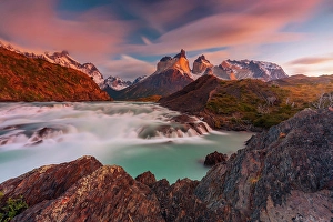 Moutnains Prints: Torres Del Paine mountain range in Chilean Patagonia, Chile