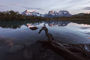 Torres Del Paine National Park Gallery: Torres del Paine mountain range at sunrise, Patagonia, Chile