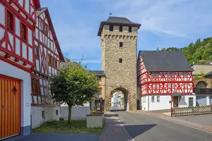 City Gate Prints: Torturm at Dausenau, Lahn valley, Rhineland-Palatinate, Germany