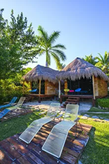 Tourist resort, Laguna Bacalar, Quintana Roo, Mexico (PR)