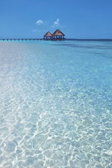 Maldives Gallery: Tourist resort in tropical lagoon - Maldives, Haa Alifu Atoll