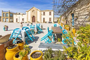 The touristic Regina Margherita square and San Francesco da Paola church in the The touristic Regina Margherita square and San Francesco da Paola church in the
