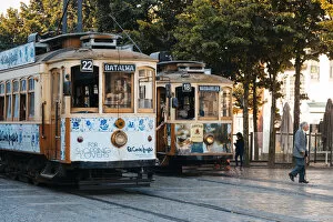 Images Dated 10th January 2019: Touristic tram in central Porto, Portugal