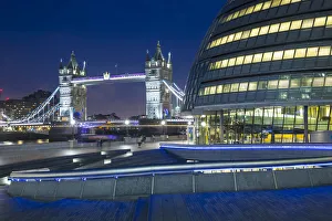 Tower Bridge & City Hall, London, England, UK