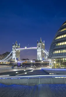 Images Dated 18th May 2018: Tower Bridge & City Hall, London, England, UK