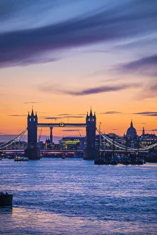 Tower Bridge, River Thames, London, England, UK