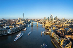 The Shard Prints: Tower Bridge, The Shard & City of London, London, England, UK