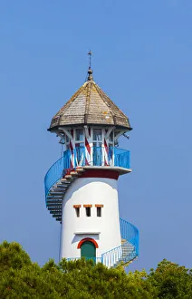 Peter Fischer Prints: Tower of Fishing Estate Casone Zappa, Lagoon of Venice, Venice, Veneto, Italy