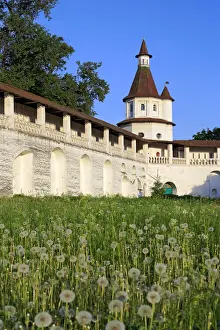 Orthodox Prints: Tower of fortress of the New Jerusalem monastery (17th century), Istra, Moscow region