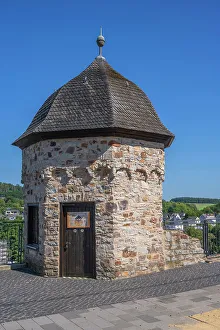 City Wall Prints: Tower at the Jews alley, Montabaur, Westerwald, Rhineland-Palatinate, Germany