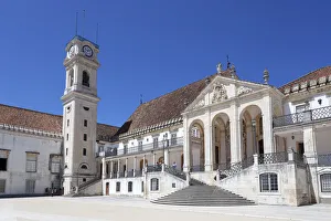 The tower and the Via Latina of the main palace of University of The tower and the Via Latina of the main palace of University of