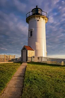 Woods Hole Prints: Tower at Nobska Lighthouse on Cape Cod, Falmouth, Massachusetts, USA
