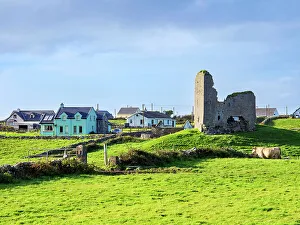 Doolin Prints: Tower Ruins, Doolin, County Clare, Ireland