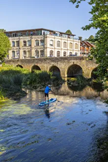 Pretty Prints: Town Bridge and Lock-up and River Avon