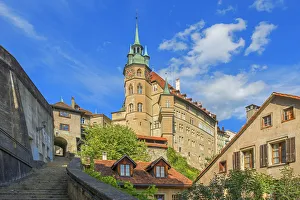 Fribourg Prints: Town hall, Fribourg, Fribourg, Switzerland