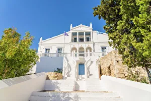 Chalki Prints: Town Hall, Halki, Dodecanese Islands, Greece