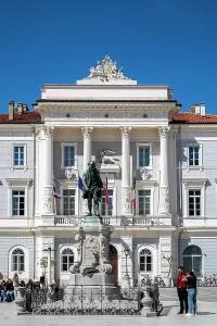 Townscape Prints: Town Hall and monument of composer Giuseppe Tartini
