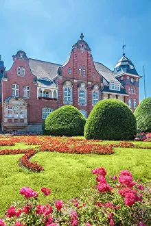 Emsland Prints: Town hall in the old town of Papenburg, Emsland, Lower Saxony, Germany