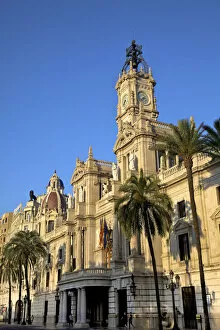 Images Dated 21st March 2011: Town Hall, Plaza del Ayuntamiento, Valencia, Spain