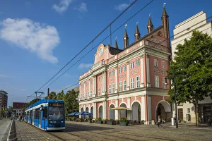 Town Hall (Rathaus), Neuer Markt, Rostock, Baltic Coast, Mecklenburg-Western Pomerania