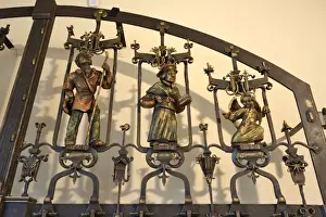 Stare Miasto Prints: Town Hall (Ratusz). Detail of a wrought iron gate of the cellar in the Museum of Burgher