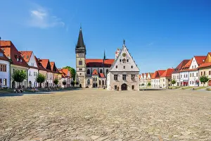 Slovakian Prints: Town Hall Square (Radnicne namestie) with Church of St