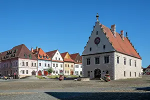 Slovakian Prints: Town Hall, Town Hall Square (Radnicne namestie), Bardejov, Presov, Slovakia