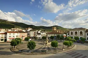 Torre De Moncorvo Prints: The Town Square and the Mother Church (Igreja Matriz) of Torre de Moncorvo, dating